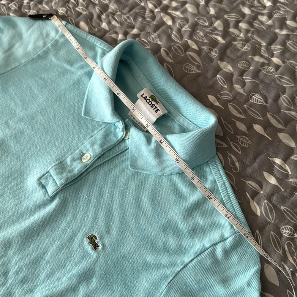 LACOSTE Girl’s Blue Polo Shirt, size Medium - Picture 6 of 10